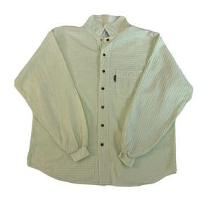 EzzE Wear Outdoor Mirage Cotton Gauze Shirt Light Green Oversize Sz L Snap Close